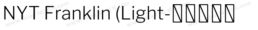 NYT Franklin (Light字体转换